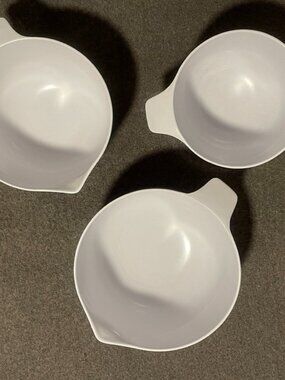 Vintage Copco Melamine Nesting Bowl Set of 3 - White - Pristine/Unused